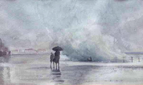Webb, The wave, 1957, Aquarell, 25 x 35 cm